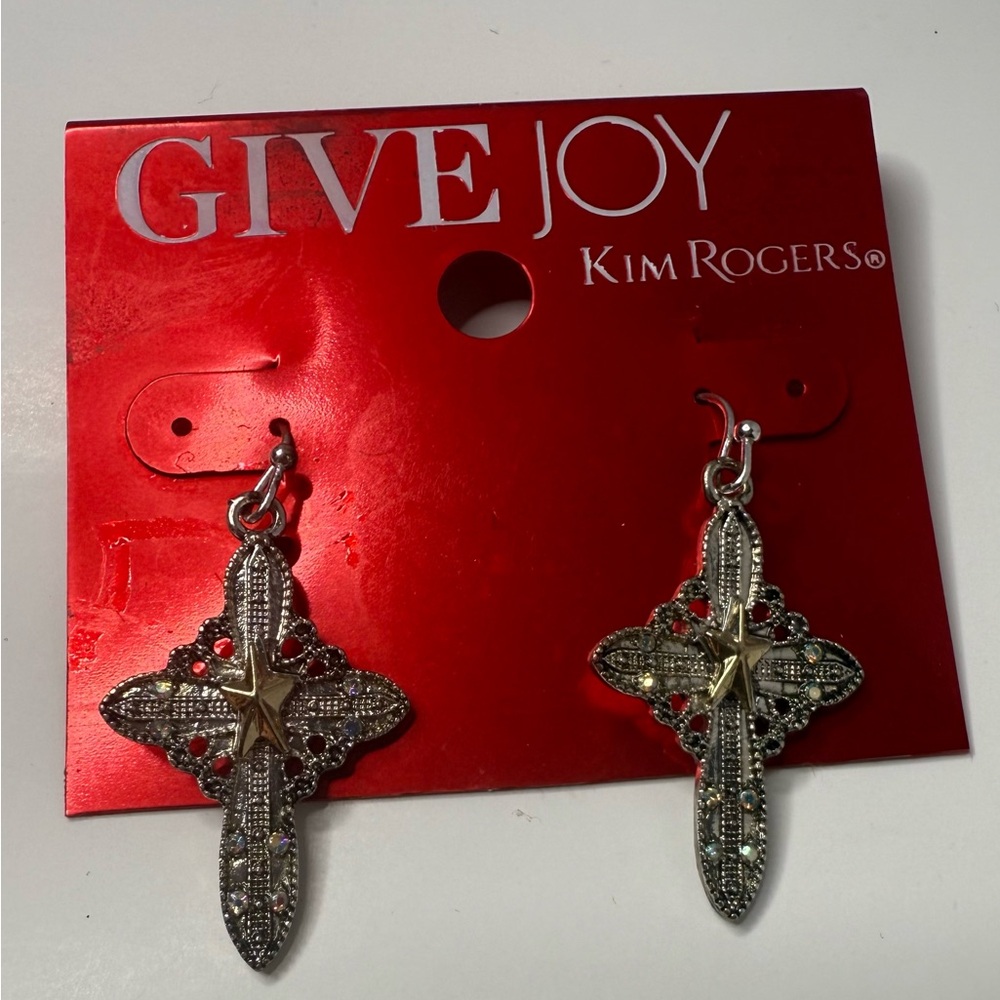 Kim Rogers Silver Leaf Earrings